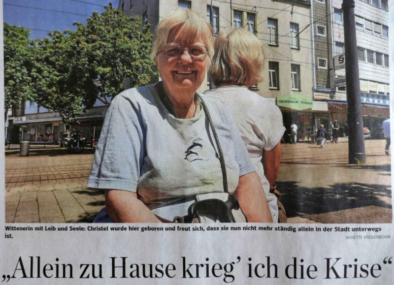 Wittenerin mit Leib und Seele freut sich über Gesellschaft