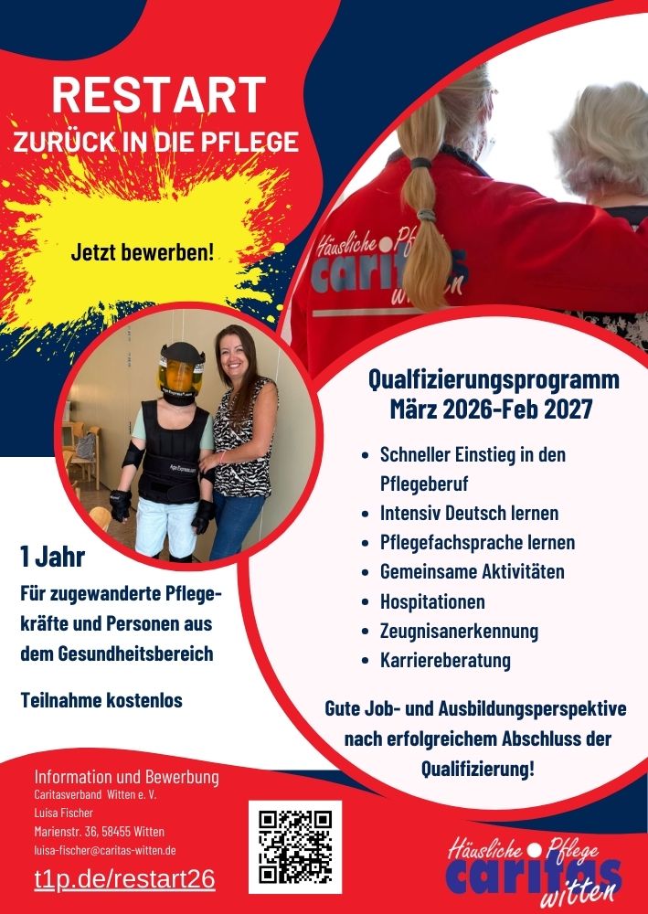 Flyer Vorderseite Restart-Projekt